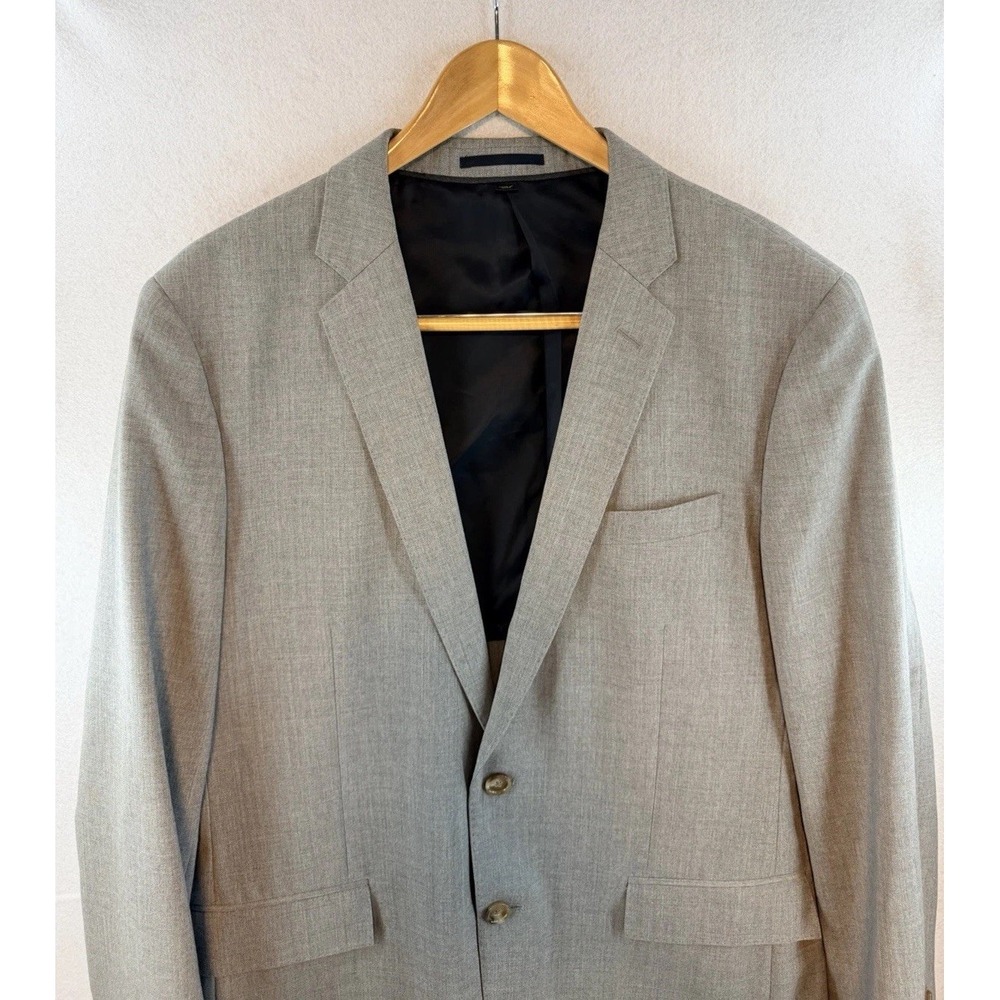 J.Crew Ludlow Suit Jacket Mens 42R Gray 100% Italian Wool Tollegno 1900 Blazer